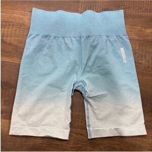 Gymshark Women's Blue Ombre Athletic Shorts